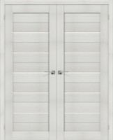 Фото -   Двойная распашная дверь Порта-22Б Bianco Veralinga   | фото в интерьере