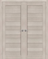 Фото -   Двойная распашная дверь Порта-21Б Cappuccino Melinga   | фото в интерьере