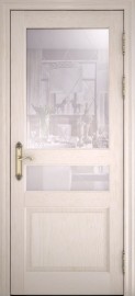 Фото -   Межкомнатная дверь "40006", по, ясень перламутр   | фото в интерьере