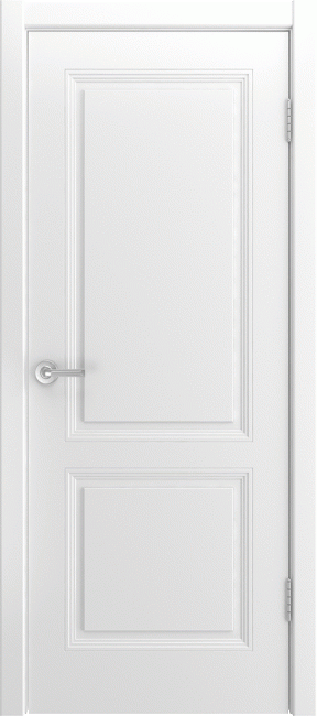 Фото -   Межкомнатная дверь "Bellini-222", пг, белый   | фото в интерьере
