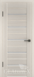 Фото -   Межкомнатная дверь "Атум Х7", по, беленый дуб (BIANCO)   | фото в интерьере