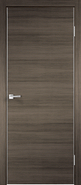 Фото -   Межкомнатная дверь "TECHNO", пг, Дуб серый поперечный   | фото в интерьере