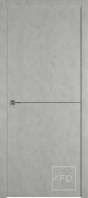 Фото -   Межкомнатная дверь "URBAN 1", пг, ANTIC LOFT (алюминиевый молдинг)   | фото в интерьере