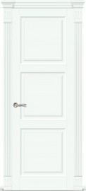 Фото -   Межкомнатная дверь "Венеция 3", пг, белая эмаль   | фото в интерьере