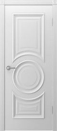 Фото -   Межкомнатная дверь "Богема", пг, белый   | фото в интерьере
