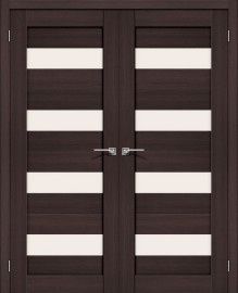 Фото -   Двойная распашная дверь Порта-23Б Wenge Melinga   | фото в интерьере