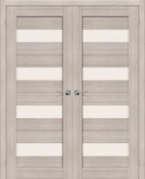 Фото -   Двойная распашная дверь Порта-23Б Cappuccino Melinga   | фото в интерьере