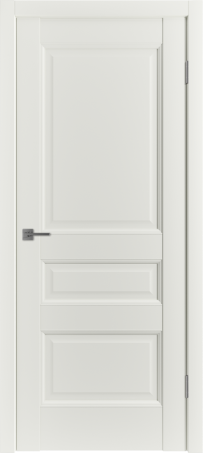 Фото -   Межкомнатная дверь "Emalex E3", пг, Emalex Midwhite   | фото в интерьере
