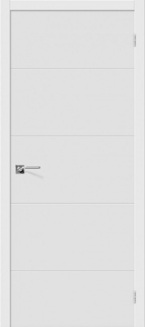Фото -   Межкомнатная дверь "Граффити-1", пг, белый   | фото в интерьере
