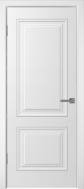 Фото -   Межкомнатная дверь "НЕО-2", пг, белый   | фото в интерьере
