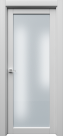 Фото -   Межкомнатная дверь "Парнас", по, белый   | фото в интерьере